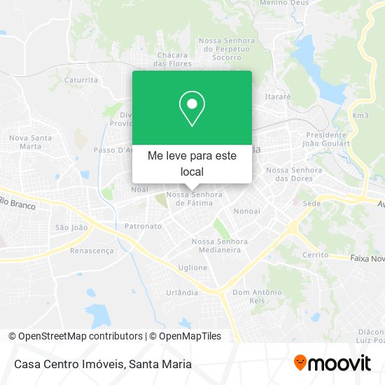 Casa Centro Imóveis mapa