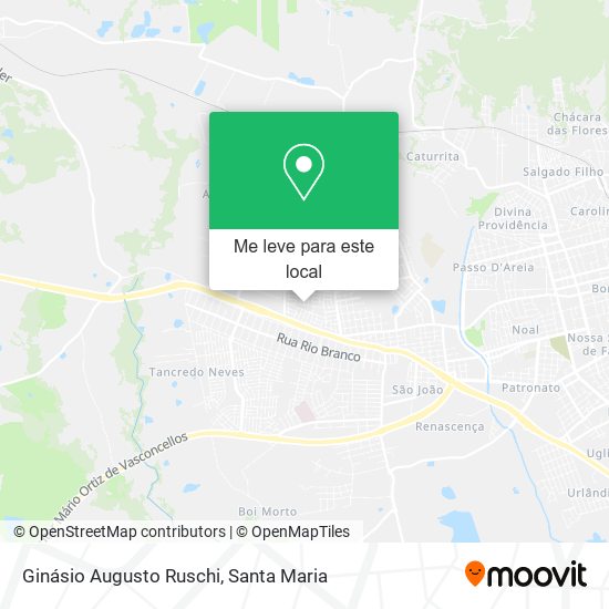 Ginásio Augusto Ruschi mapa