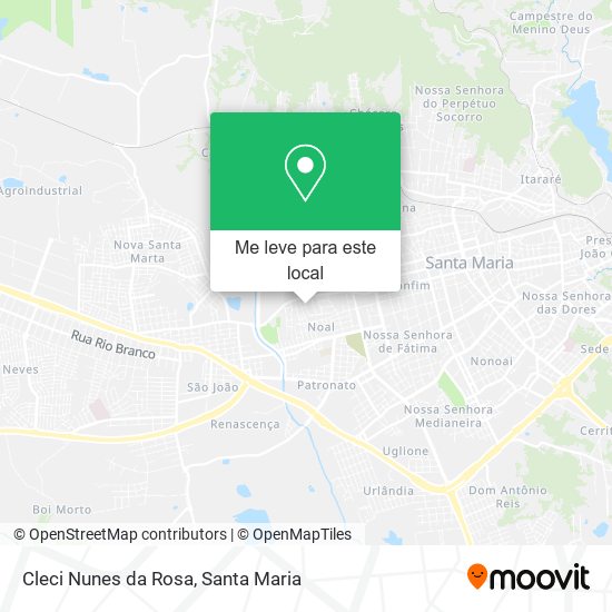 Cleci Nunes da Rosa mapa