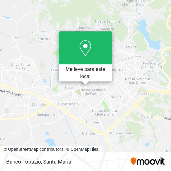Banco Topázio mapa