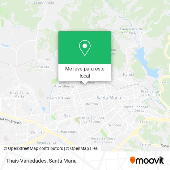 Thaís Variedades mapa