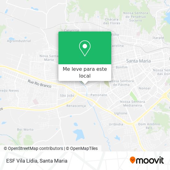 ESF Vila Lídia mapa