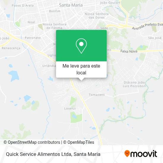 Quick Service Alimentos Ltda mapa