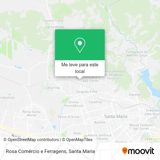 Rosa Comércio e Ferragens mapa