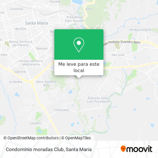 Condomínio moradas Club mapa