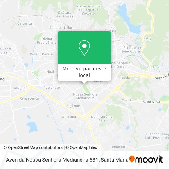 Avenida Nossa Senhora Medianeira 631 mapa