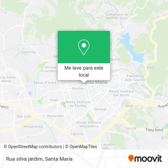 Rua silva jardim mapa