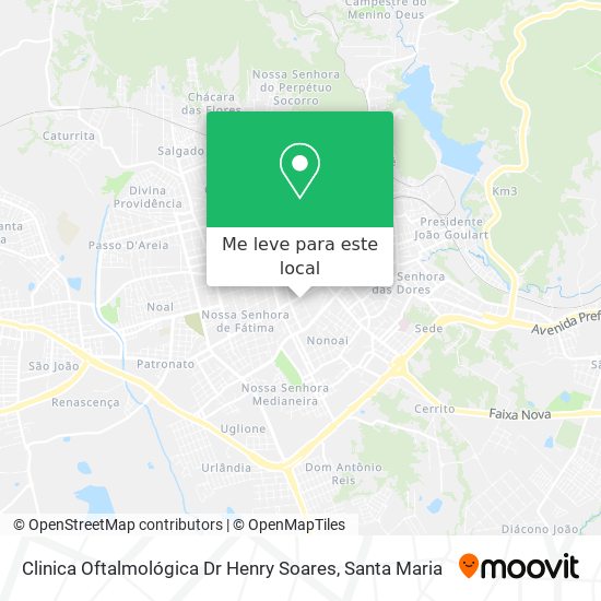Clinica Oftalmológica Dr Henry Soares mapa