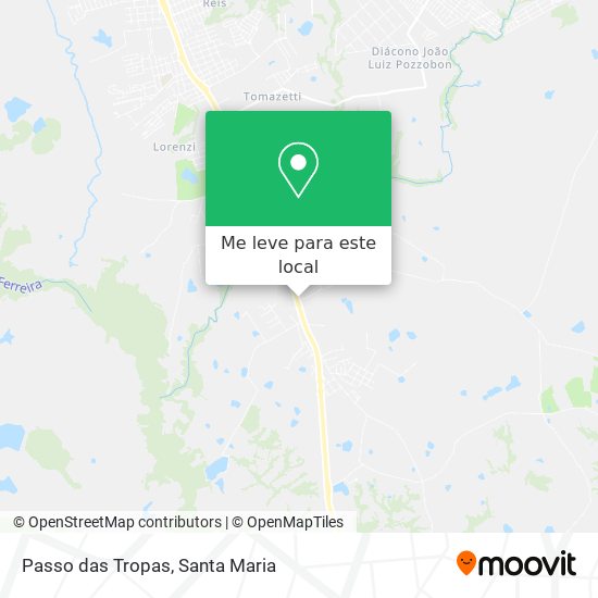 Passo das Tropas mapa