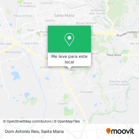 Dom Antonio Reis mapa