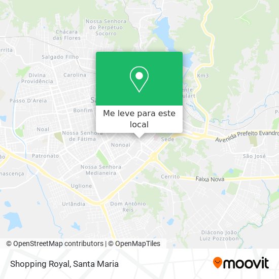 Shopping Royal mapa