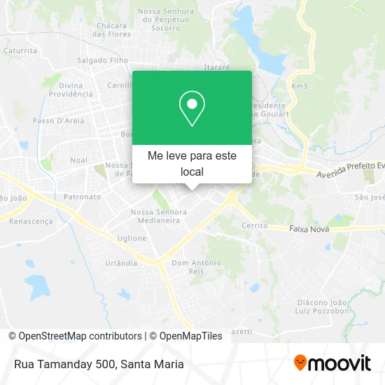 Rua Tamanday 500 mapa