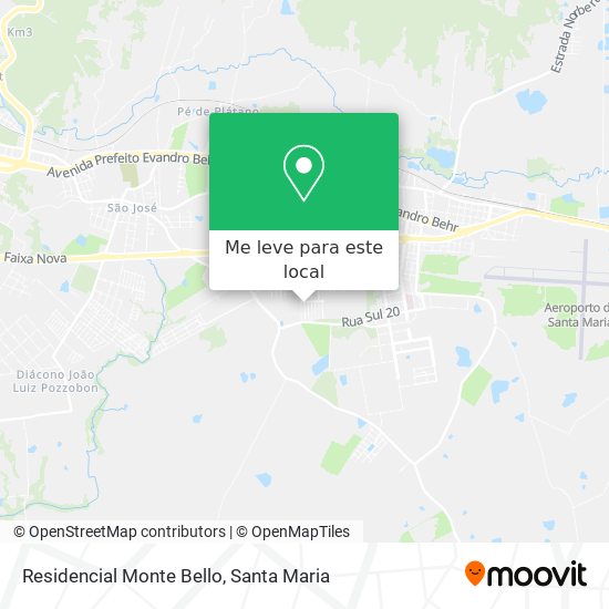 Residencial Monte Bello mapa