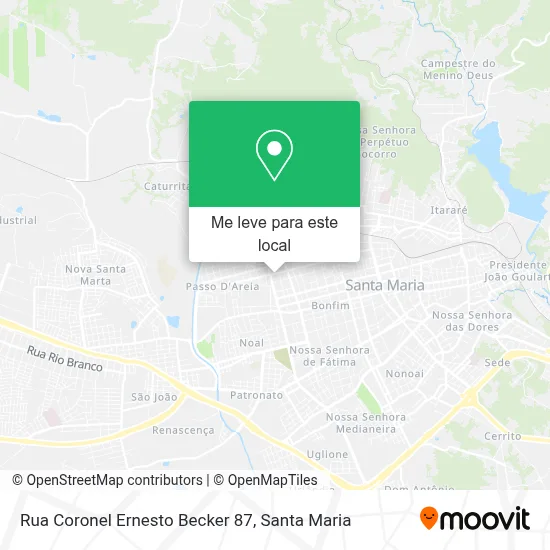 Rua Coronel Ernesto Becker 87 mapa