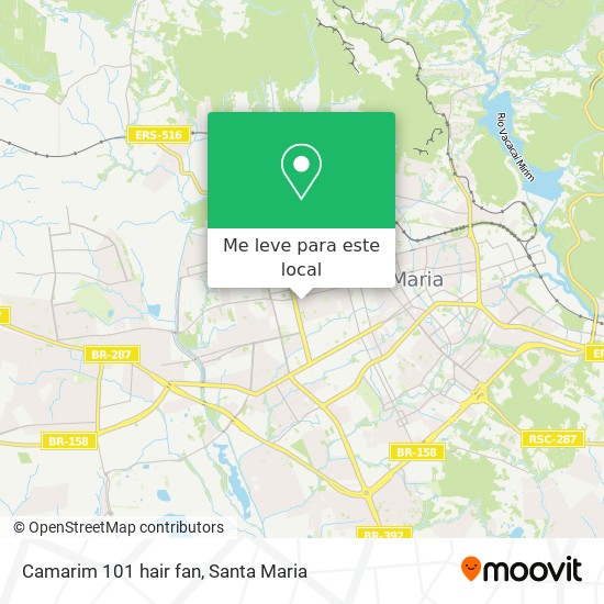Camarim 101 hair fan mapa
