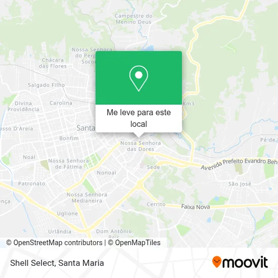 Shell Select mapa
