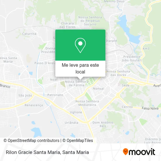 Rilon Gracie Santa Maria mapa