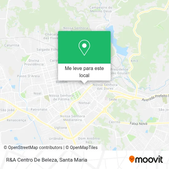 R&A Centro De Beleza mapa