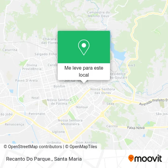 Recanto Do Parque. mapa