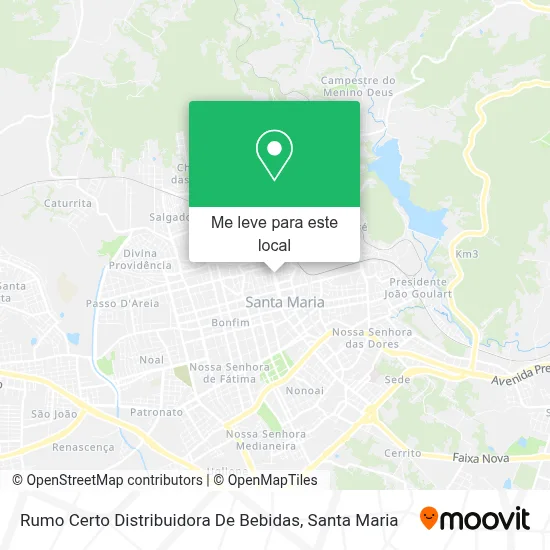 Rumo Certo Distribuidora De Bebidas mapa