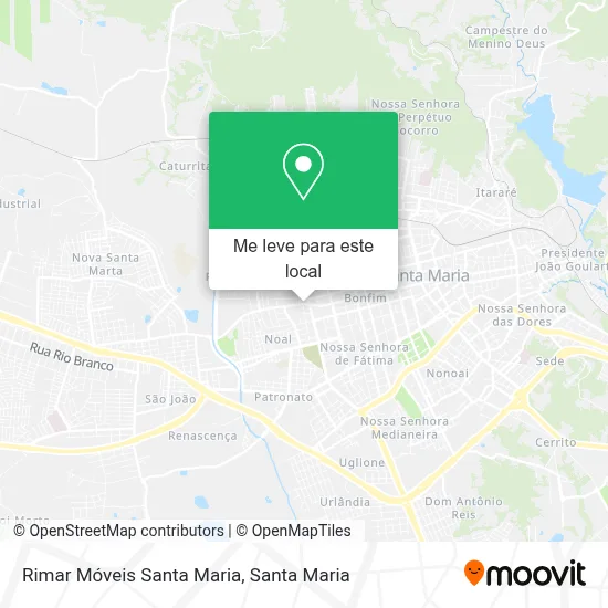 Rimar Móveis Santa Maria mapa