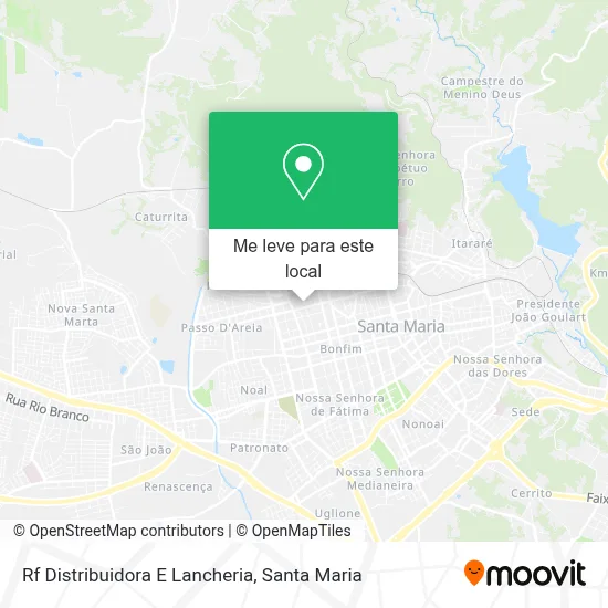 Rf Distribuidora E Lancheria mapa