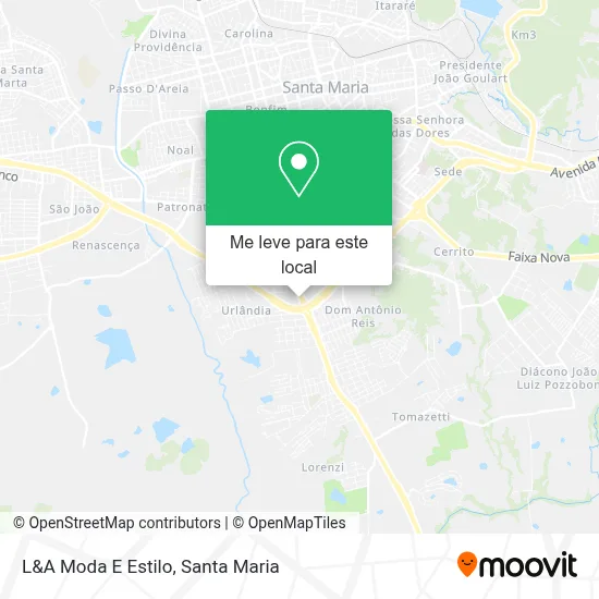 L&A Moda E Estilo mapa