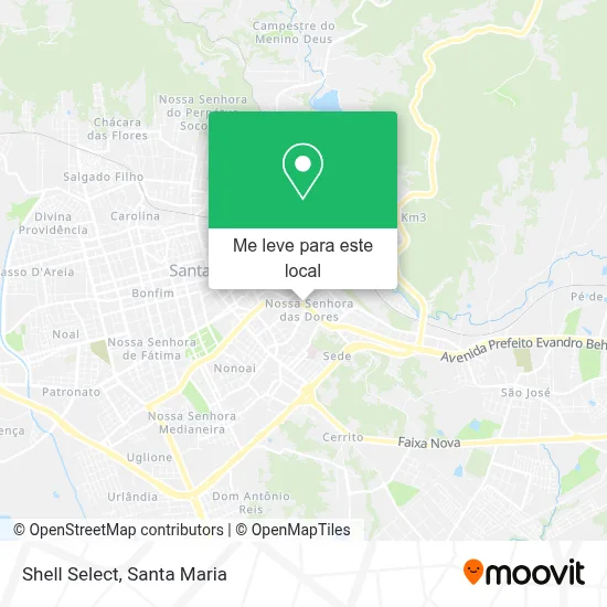 Shell Select mapa