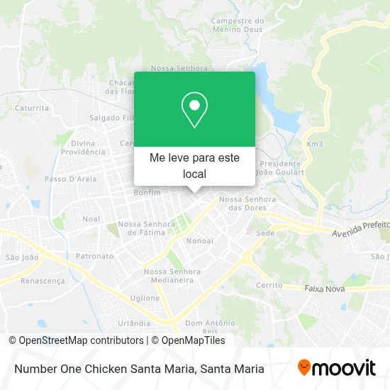 Number One Chicken Santa Maria mapa