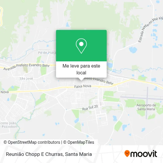 Reunião Chopp E Churras mapa