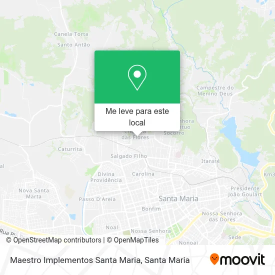 Maestro Implementos Santa Maria mapa