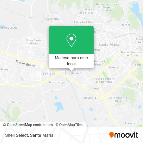 Shell Select mapa