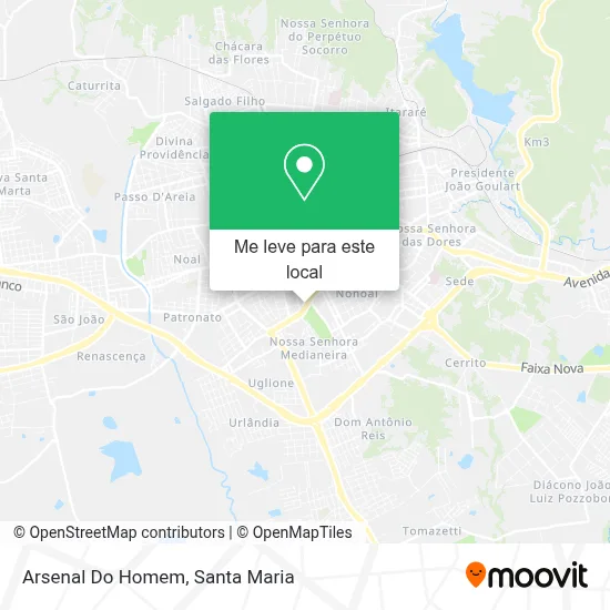 Arsenal Do Homem mapa