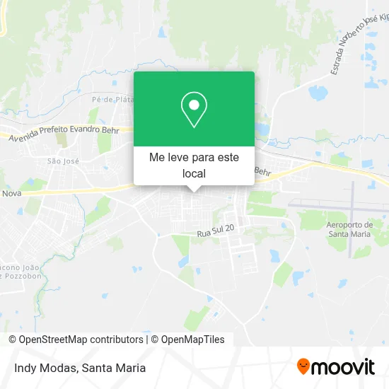 Indy Modas mapa