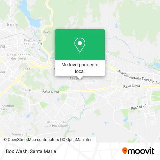 Box Wash mapa