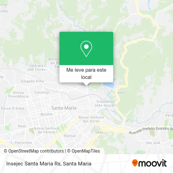 Insejec Santa Maria Rs mapa