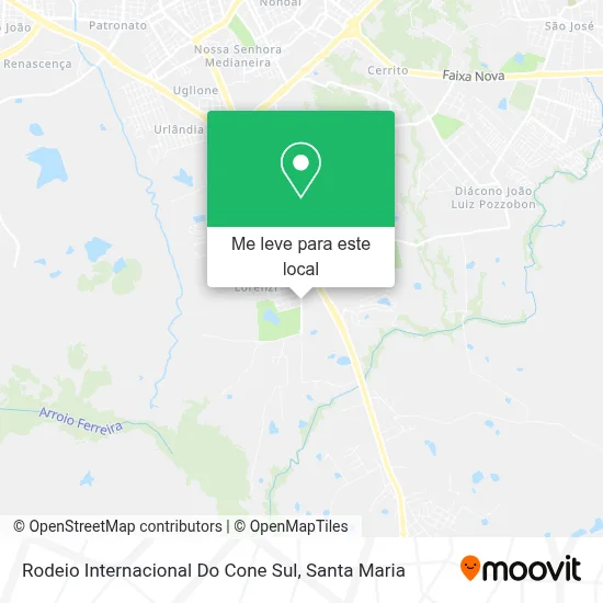 Rodeio Internacional Do Cone Sul mapa