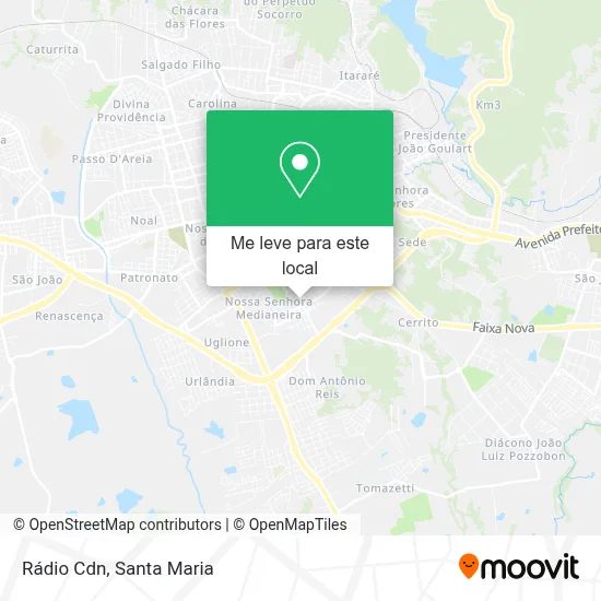 Rádio Cdn mapa
