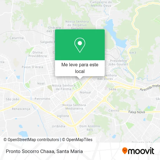 Pronto Socorro Chaaa mapa