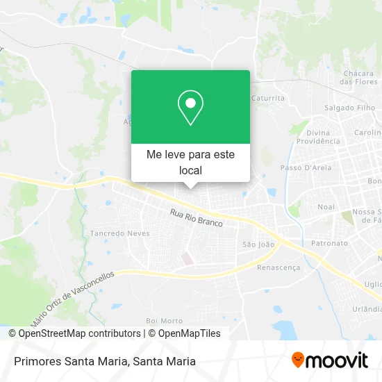 Primores Santa Maria mapa