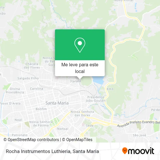 Rocha Instrumentos Luthieria mapa