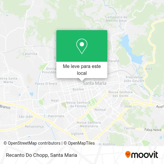 Recanto Do Chopp mapa