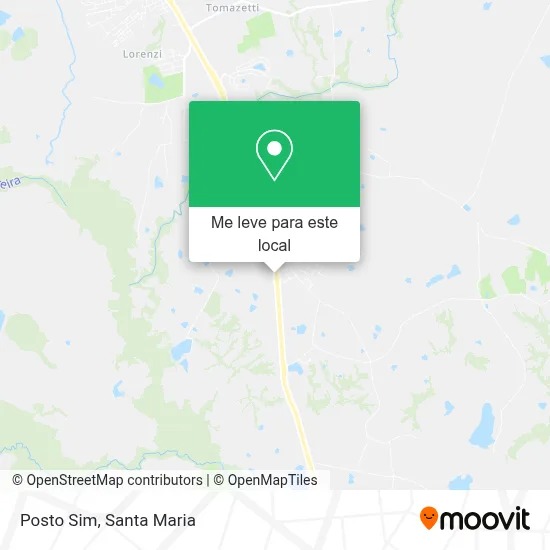 Posto Sim mapa