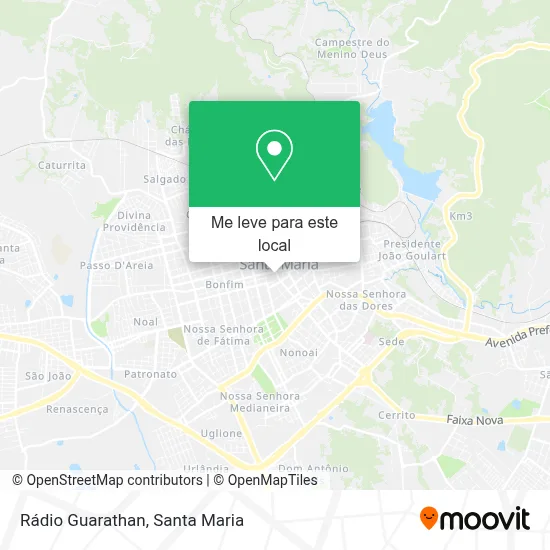 Rádio Guarathan mapa