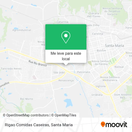 Rigao Comidas Caseiras mapa