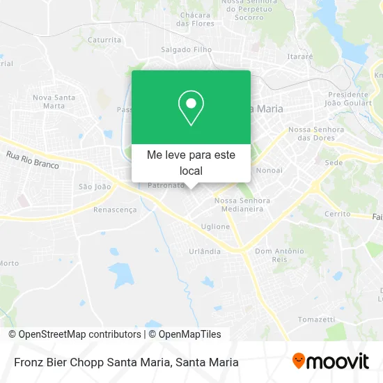Fronz Bier Chopp Santa Maria mapa