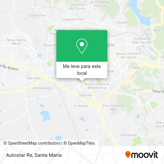 Autostar Rs mapa
