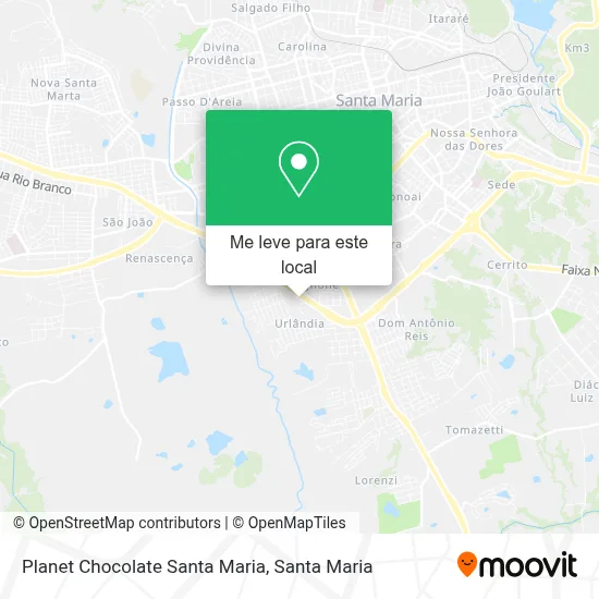Planet Chocolate Santa Maria mapa
