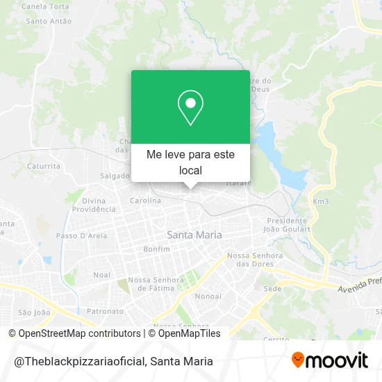 @Theblackpizzariaoficial mapa