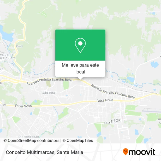 Conceito Multimarcas mapa